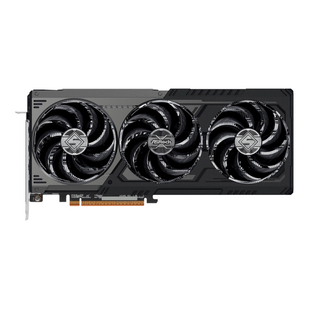 ASRock Graphic Card RX 9070 16GB DDR6 XT Steel Legend Dark Triple Fan view 2
